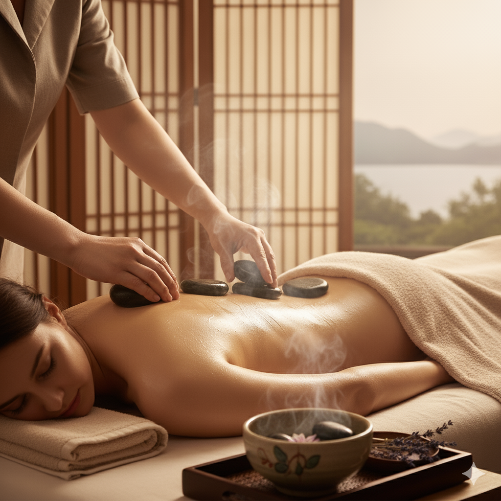 핫스톤 마사지: 부산과 경남에서 따뜻한 돌로 깊은 이완을 경험